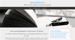 Desktop Screenshot of jennybowman.com