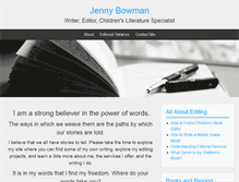 Tablet Screenshot of jennybowman.com